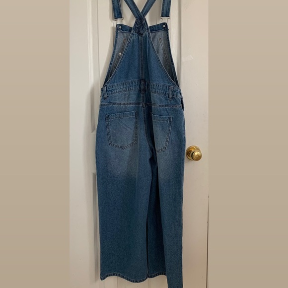 Long Denim Overalls - Picture 3 of 3